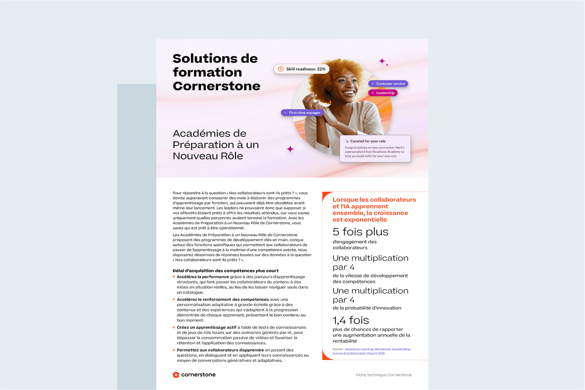 Fiche technique des Académies de Préparation à un Nouveau Rôle de Cornerstone